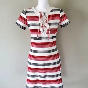 Striped Shirt Dress - SZ.  XS